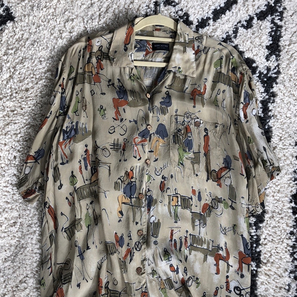 Oversized Italian button up